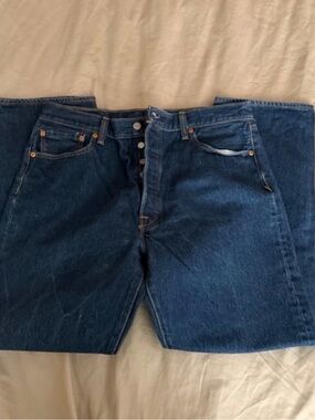 Levi's Men's Straight Dark Blue Denim Jeans